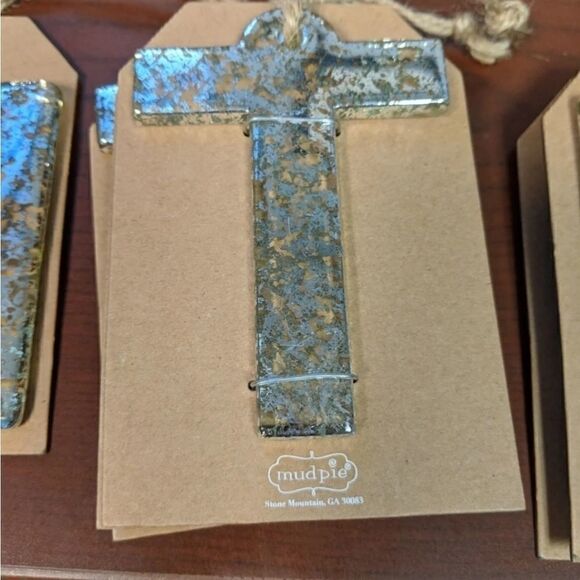 MUD PIE Initial mercury holiday ornament T NWT - Picture 1 of 1